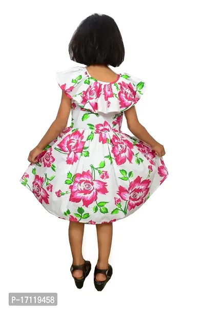 Stylish Fancy Designer Cotton Printed Frocks Dresses For Girls-thumb4