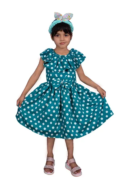 Alina Moda Frock Kids Dress for Baby Girls 3 to 12 Years (Multycolor)