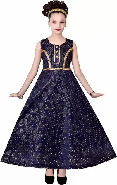 Best Selling Cotton Blend Ethnic Gowns 