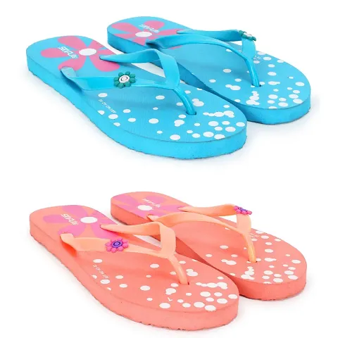 Trendy Rubber Slippers for Women Pack Of 2