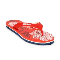 Trendy Red Printed EVA Slippers For Women-thumb2