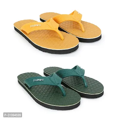 Trendy Multicoloured EVA Slippers For Men Pack Of 2-thumb0