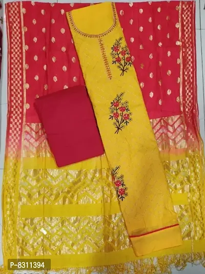 Classic Cotton Printed Dress Material with Dupatta-thumb0