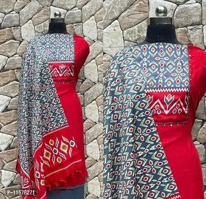Classic Cotton Printed Dress Material with Dupatta for Women