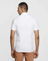 Plain White Solid Shirt For Men-thumb1