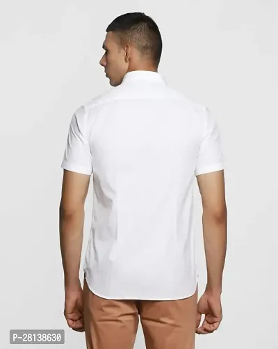 Plain White Solid Shirt For Men-thumb2