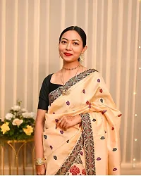 Fancy Poly Silk Saree With Blouse Piece For Women-thumb2