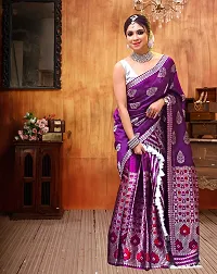 Fancy Poly Silk Saree With Blouse Piece For Women-thumb1