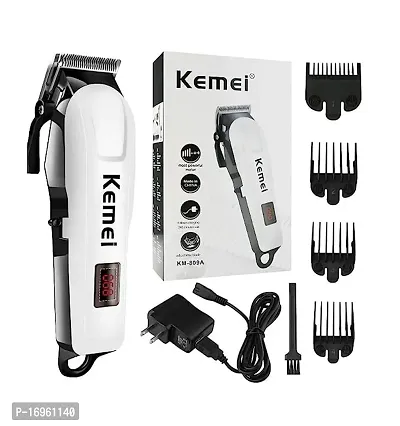 Kemei KM-809A Rechargeable Professional Electric Hair Clipper Electric Hair Trimmer , Razor Runtime: 120 min Trimmer (Multicolor)-thumb0