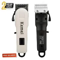 Kemei KM-809A Rechargeable Professional Electric Hair Clipper Electric Hair Trimmer , Razor Runtime: 120 min Trimmer (Multicolor)-thumb1