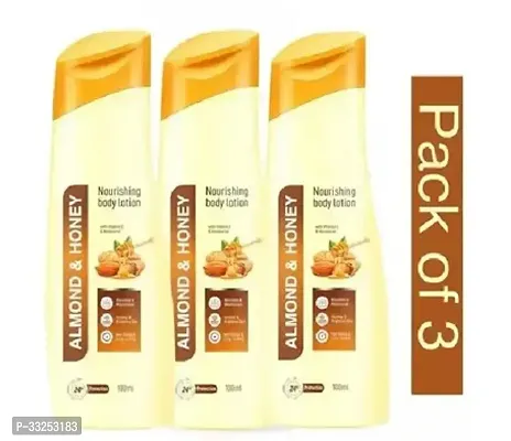 Almond and Honey Body Lotion Pack Of 3-thumb0