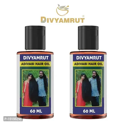 DIVYAMRUT Adivasi Natural Made Powerful Effective Jadibutiya Hair oil (120ML)