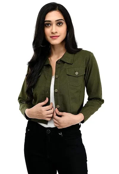 KANZUL -FASHION PASSION Women's Full Sleeve Solid Jacket