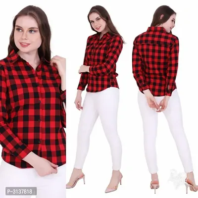 Women's Cotton Checked Shirt-thumb0