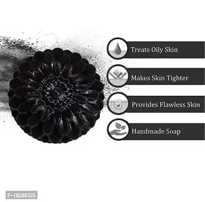 Activated Charcoal Premium Soap Soft, Smooth, Moisturised Skin&nbsp;&nbsp;- Pack Of 2, 100 Grams Each-thumb2