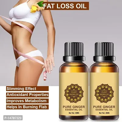 GINGER ESSENTIAL OIL |  Ginger Essential Oil for Balanced Hormones and Menopause Symptoms (40ML) (PACK OF 2)