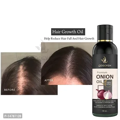 Hair Growth Oil for Men | Onion, Bhingraj, Shikakai Oil | Clinically Tested ONION HAIR OIL (50ML) (PACK OF 1)-thumb0