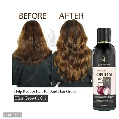 Onion Hair Oil for Hair Growth and Hair Fall Control with Natural Coconut Oil ONION HAIR OIL (50ML) (PACK OF 1)-thumb0