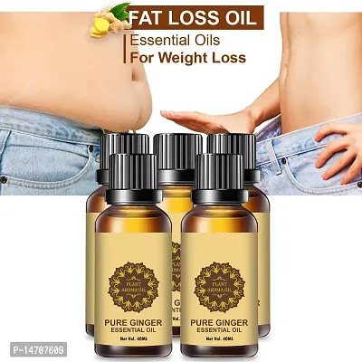 Ginger Essential Oil | Ginger Oil Fat Loss | Premium Burning Oil for Women/Men fat loss oil for women, (40ML) (PACK OF 5)-thumb0