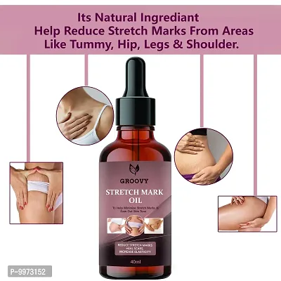 Stretch Mark Oil with the Goodness of Seabuckthorn Oil  Vitamin E and C  Lavender | All Skin Types | For Scars  Stretch Marks-40ml-thumb4