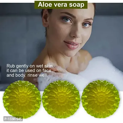 Refreshing Aloe Vera Soap With Mint-100 Grams Each, Pack Of 3-thumb0