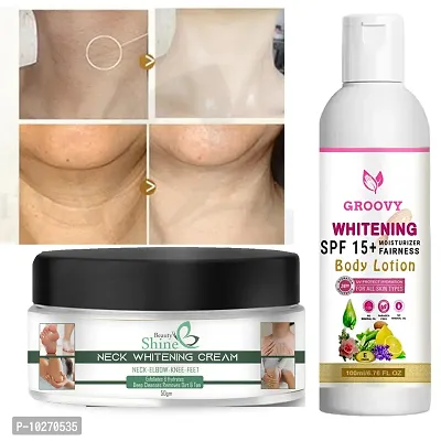 &nbsp;Soothing Calming And Healing Body Lotion With Turmeric And Aloevera Cream For Normal Dry And Itchy Skin 100 ml With Whitening Cream Pack Of 2-thumb0