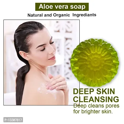 Aloe Vera Soap With Argan Oil For Anti-Aging Benefits -100 Grams-thumb0