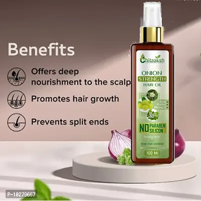 Onion Hair Oil With Black Seed Oil Extracts - Controls Hair Fall - No Mineral Oil, Silicones And Synthetic Fragrance 100 ml-thumb0