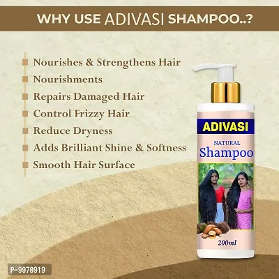 ADIVASI BHRINGRAJ ADVASI_BHRINGRAJ HERBAL HAIR shampoo Hair shampoo  200ml BUY 1 GET 1 FREE-thumb2