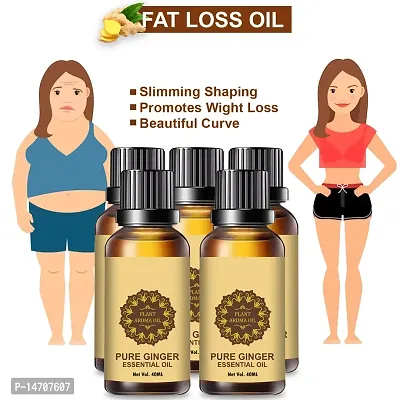 Ginger Essential Oil | Ginger Oil Fat Loss | nbsp;Fat loss fat go slimming weight loss body fitness oil Shaping Solution Shape Up Slimming Oil Fat Burning ,fat go, fat loss, body fitness anti ageing oil Slimming oil (40ML) (PACK OF 5)