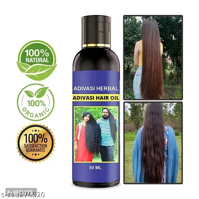 Adivasi Herbal Premium quality hair oil for hair Regrowth   hair fall control Hair Oil   50 ml  BUY 1 GET 1 FREE-thumb2