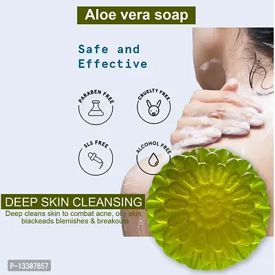 Softening Aloe Vera Soap With Cocoa Butter For Smooth And Supple Skin -100 Grams