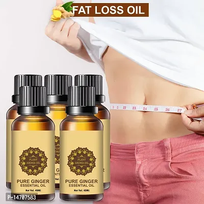 Ginger Essential Oil | Ginger Oil Fat Loss | Premium Burning Oil for Women/Men fat loss oil for women, (40ML) (PACK OF 5)