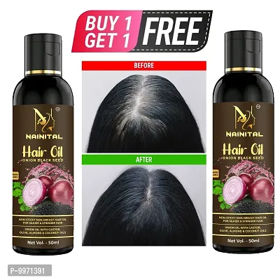 Hair oil Onion Black Seed Hair Oil For Fast Hair Growth 50 Ml Pack of 1 for man and woman.BUY 1 GET 1 FREE-thumb0