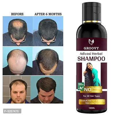 Adivasi Herbal Premium quality hair shampoo for hair Regrowth (Pack of 1)   (100 ml)-thumb0