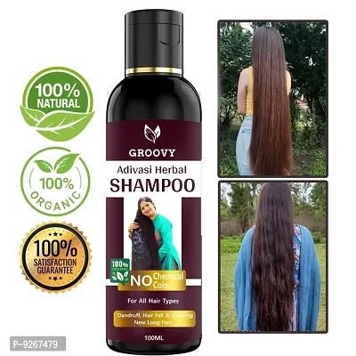Adivasi neelambari shampoo for regrowth  hairfall, 100% adivasi natural herbal hair oil Hair shampoo (100 ml)-thumb0