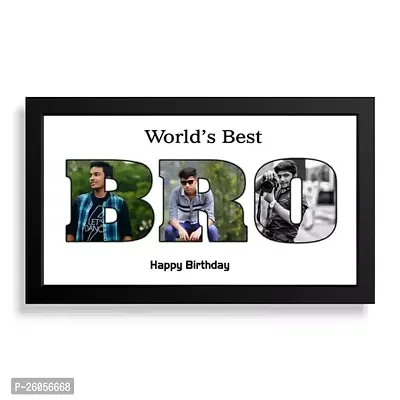 World Best Bro Happy Birthday Photo Frame