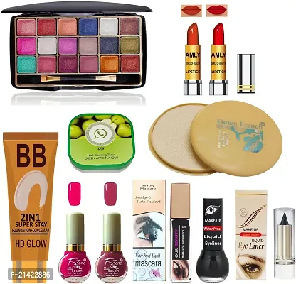 WINBLE TRADERS All Season Professional Makeup kit of 11 Makeup items 24AUG2027 (Pack of 11)