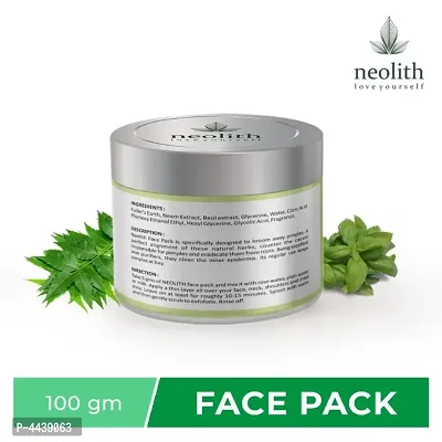 Neolith Neem Basil Face Pack 100gm-thumb2