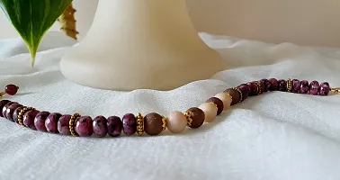 Heddz Purple Bracelet for Women|Round Beaded Stone Bracelet For Women|Stylish Bracelet For Women|Ethnic Bracelet For Women|Beaded Fusion Wear Bracelet For Women|Purple Stone Stylish Bracelet For Women-thumb3