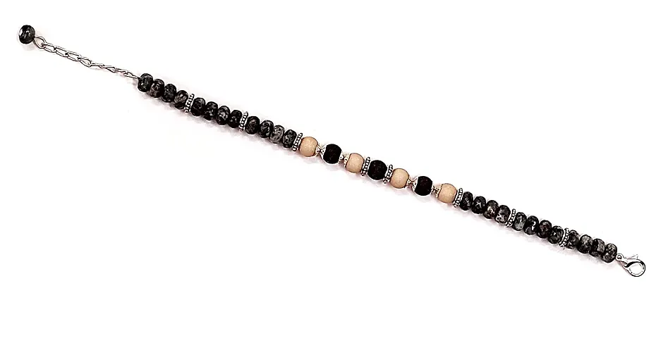 Heddz Light Bracelet for Women|Round Beaded Stone Bracelet For Women| Stylish Stone Bracelet For Women|Ethnic Bracelet For Women|Beaded Fusion Wear Bracelet For Women|Light Stone Bracelet