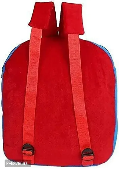 10 L Soft Plush Spiderman Cartoon School Bag for Kids School Nursery Picnic (2-6 Years, Red)-thumb4