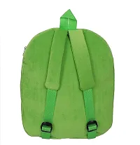 10 L Soft Plush Kitty Green School Bag for Kids Nursery Picnic Carry Travel (2-6 Years)-thumb3