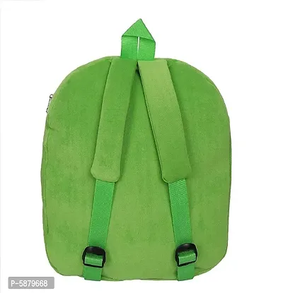 10 L Soft Plush Kitty Green School Bag for Kids Nursery Picnic Carry Travel (2-6 Years)-thumb4