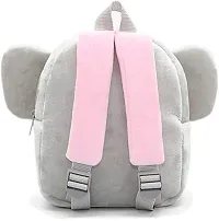 Kids School Bag Soft Plush Backpack Cartoon Bags Mini Travel Bag for Girls & Boys Toddler Female Elephant-thumb1