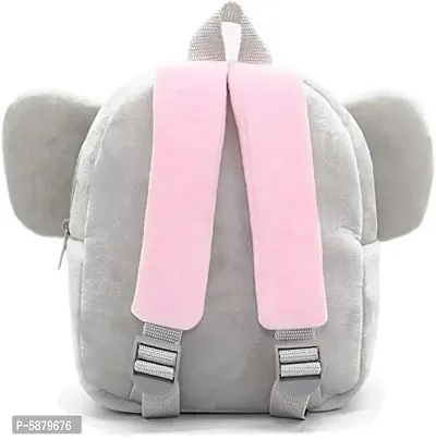 Kids School Bag Soft Plush Backpack Cartoon Bags Mini Travel Bag for Girls & Boys Toddler Female Elephant-thumb2