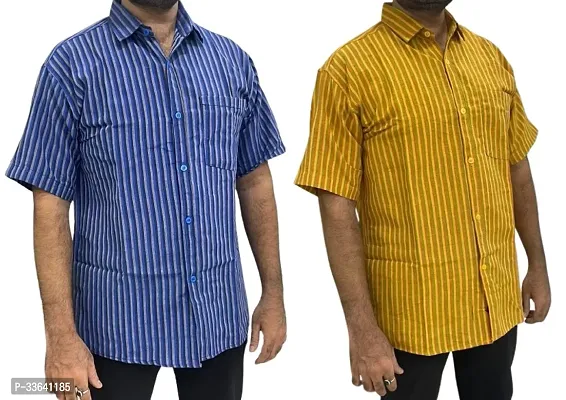 Reliable Cotton Casual Shirts For Men Pack Of 2-thumb0