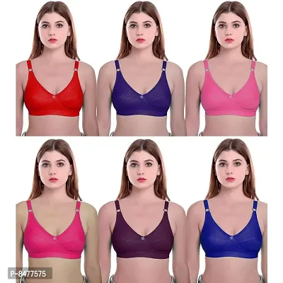 Buy Comfortable Non Padded Everyday Bra Pack Of 6 For Women Online