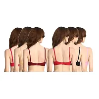 Comfortable Non Padded Everyday Bra Pack Of 6 For Women-thumb3