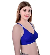 Elegant Cotton Blend Solid Non Padded Seamless Everyday Bras For Women- Pack Of 6-thumb2